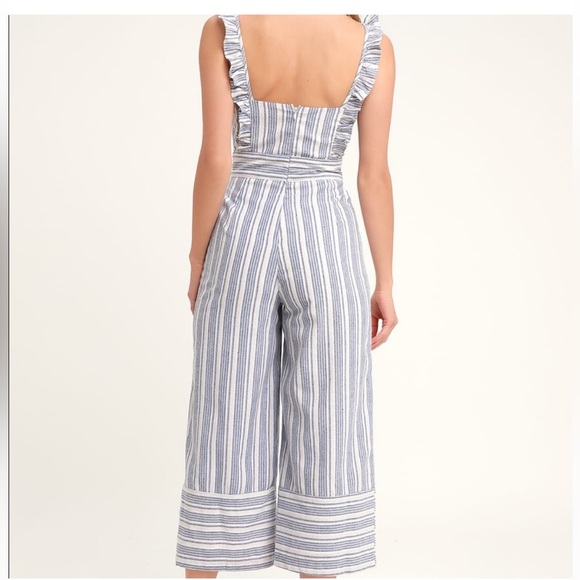 HYFVE Striped Linen Jumpsuit - Picture 2 of 15